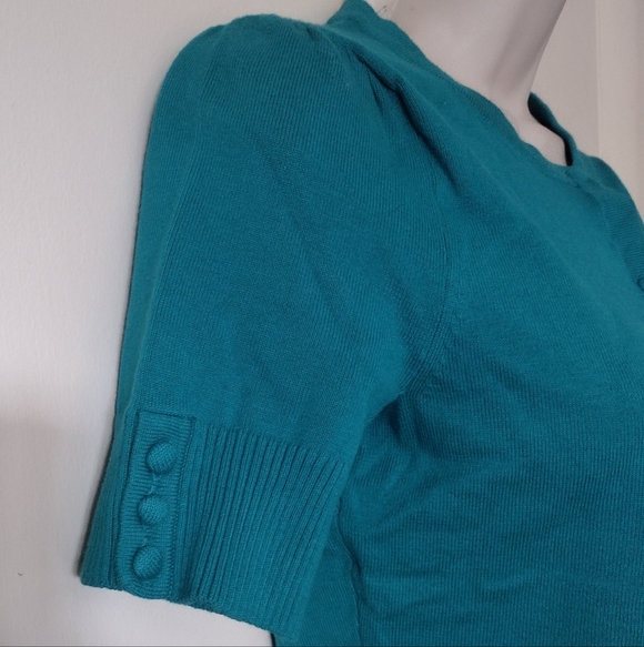 button down front sweater top - Picture 7 of 8